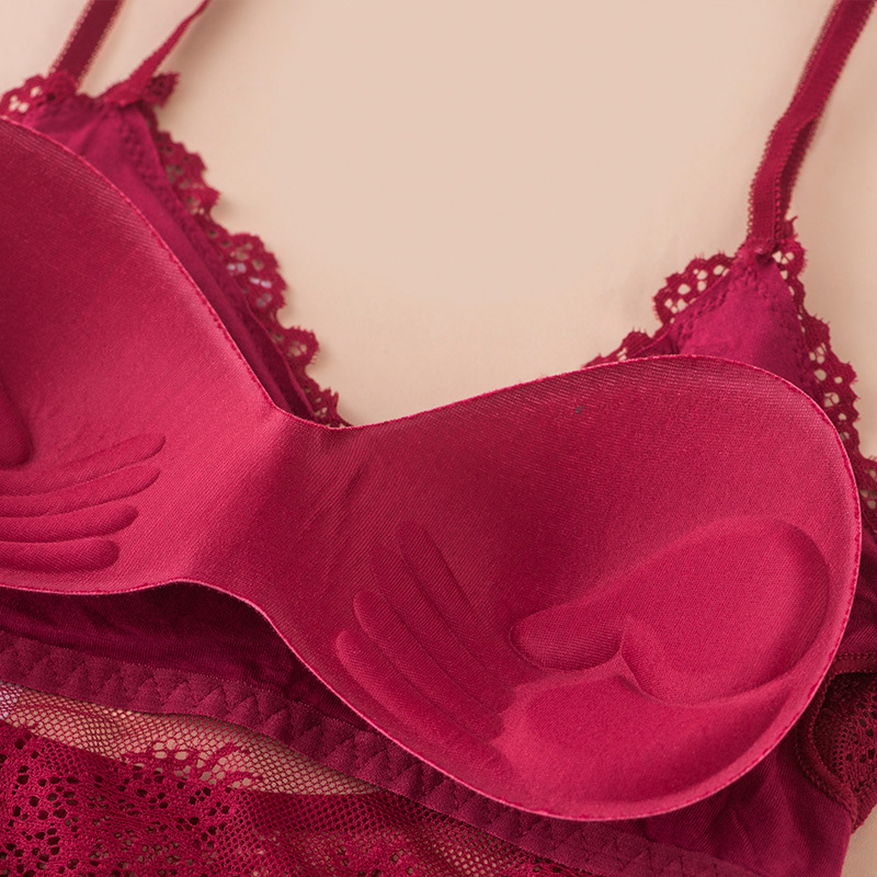 3D Sexy Lingerie Seamless Spor - Bralette Triangle Set avaliação e preço