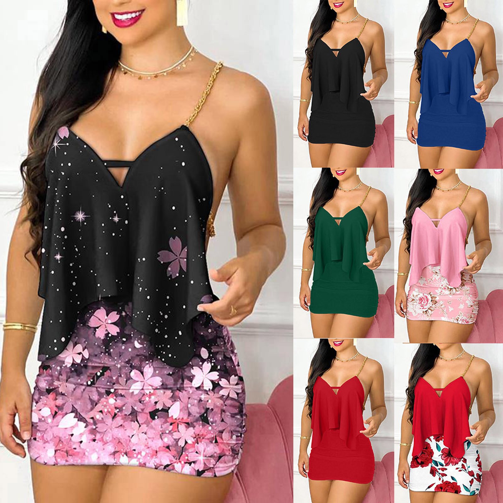 Vestidos femininos verão moda  - Maxi Dress Halter avaliação e preço